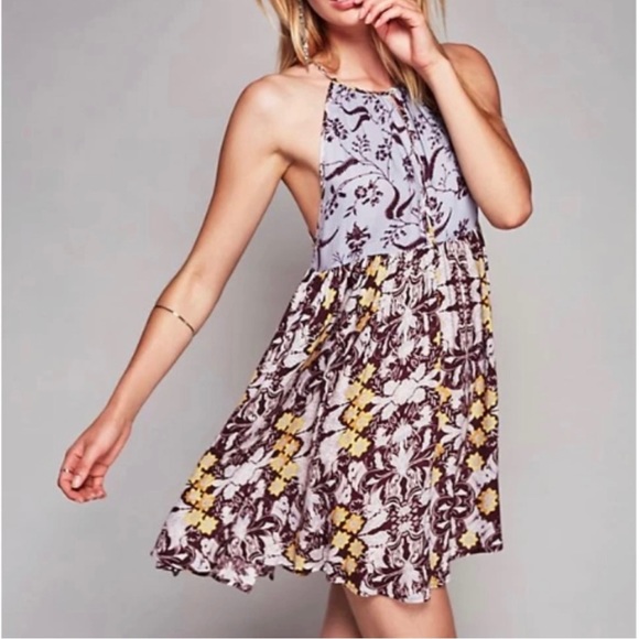 Free People Dresses & Skirts - Intimately Free People Wildest Dreams Slip Dress Mixed Floral Print Size M